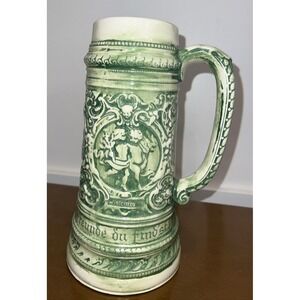 Vintage 1972 - Atlantic Mold - Cherub "Winter Joy" - Ceramic 10" Beer Stein